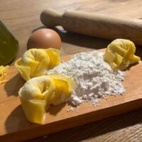 tortelli ripieni di baccalà mantecato